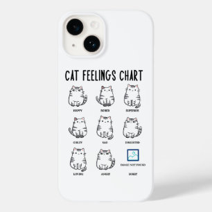 Funda Para iPhone 14 De Case-Mate Gráfico de Sentimientos de Gatos