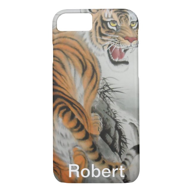 Funda De Case-Mate Para iPhone Gráfico de tigres (Reverso)