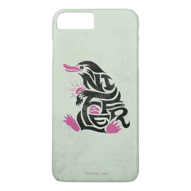 Funda De Case-Mate Para iPhone Gráfico de tipografía NIFFLER™ (Reverso)