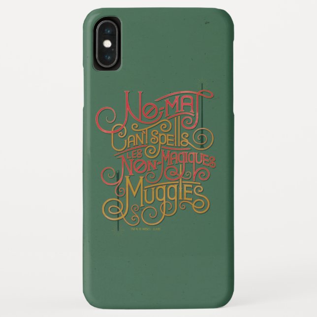 Funda De Case-Mate Para iPhone Gráfico de traducciones localizadas MUGGLE™ (Reverso)