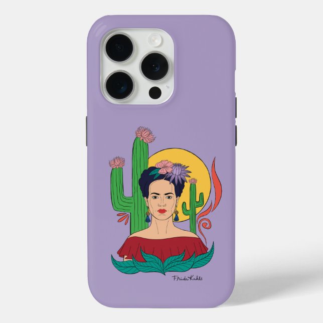 Funda De Case-Mate Para iPhone Gráfico del desierto de Frida Kahlo (Reverso )