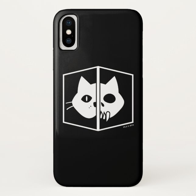 Funda De Case-Mate Para iPhone Gráfico del gato de Schrödinger (Reverso)