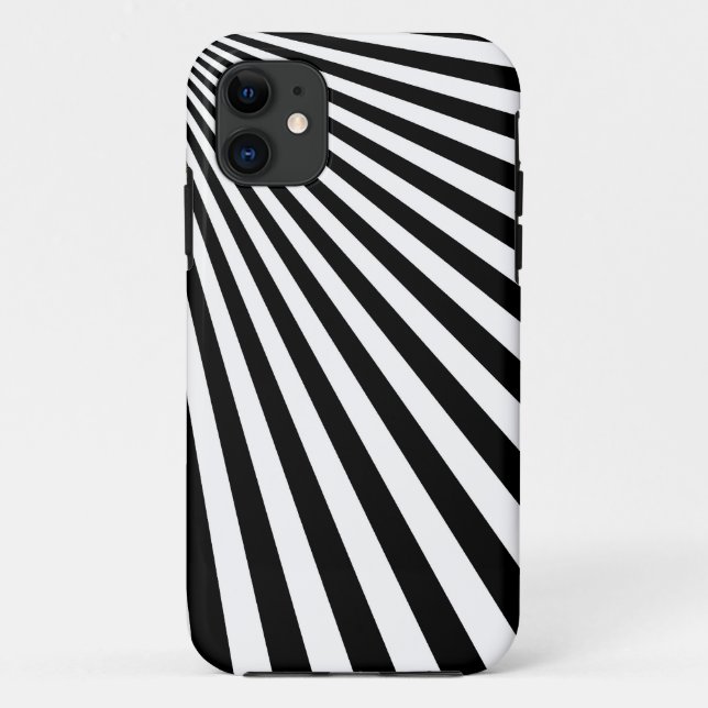 Funda De Case-Mate Para iPhone Gráfico inconsútil de las rayas enrrolladas (Reverso)