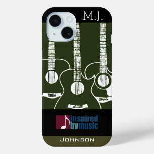 Funda Para iPhone 15 Gráfico inspirado en la música de los Guitars