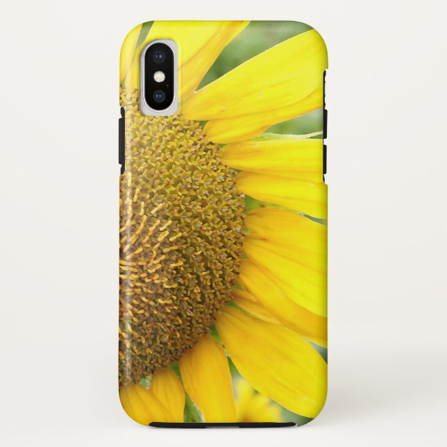 Funda De Case-Mate Para iPhone Gráfico moderno del girasol (Reverso)
