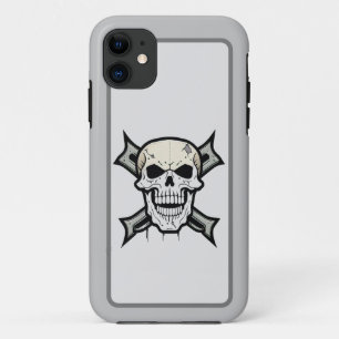 Funda Para iPhone 11 "Gráficos crudos: diseño de cráneo audaz"