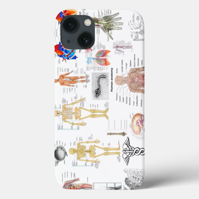 Funda De Case-Mate Para iPhone Gráficos de anatomía humana (Reverso)