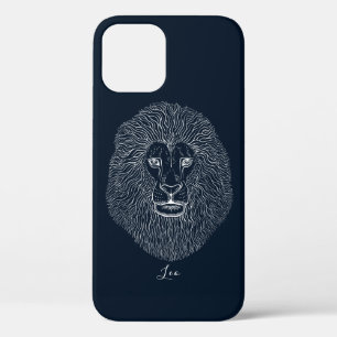 Funda Para iPhone 12 Gráficos personalizados de cabeza de león