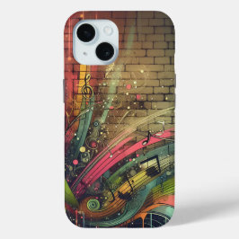 Funda Para iPhone 15 Grafiti musical