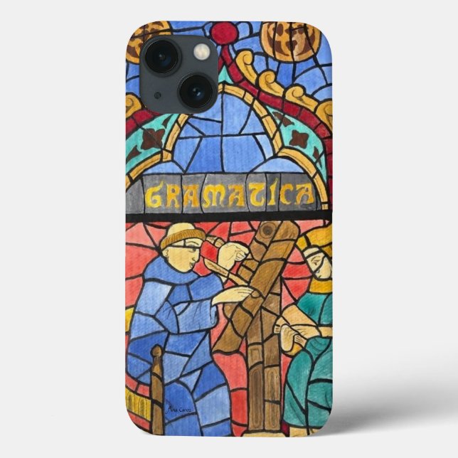 Funda De Case-Mate Para iPhone Gramatica Stained-Glass Window iPhone / iPad case (Reverso)