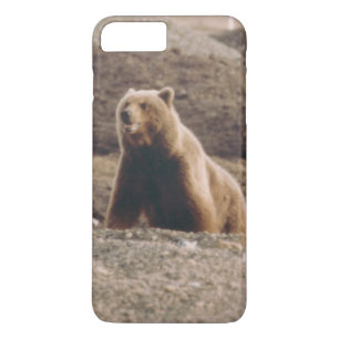 Funda Para iPhone 8 Plus/7 Plus Gran Alaska Tundra Grizzly Sow Bear teléfono móvil