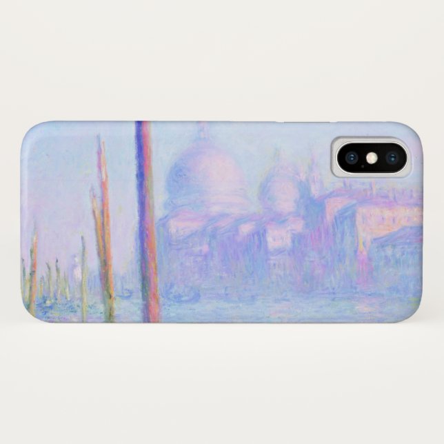 Funda De Case-Mate Para iPhone Gran Canal de Venecia (por Claude Monet) (Reverso (horizontal))