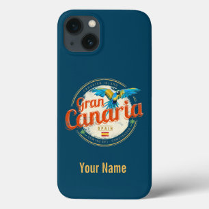 Funda Para iPhone 13 Gran Canaria Parrot Canarias España Vintage