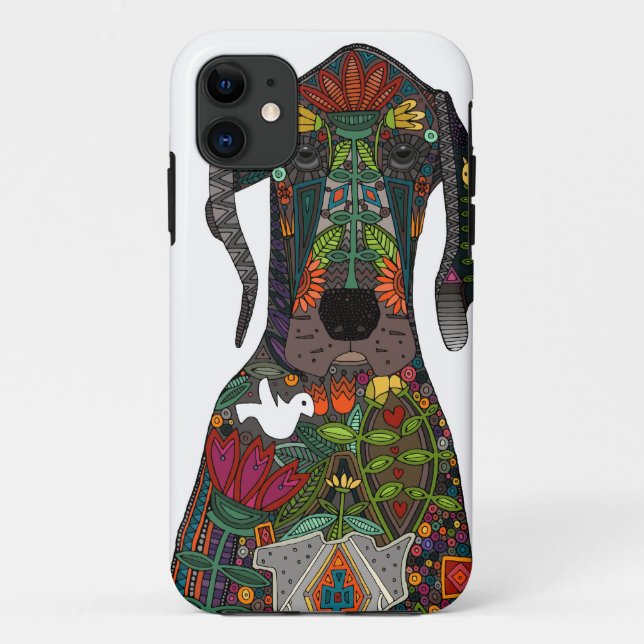 Funda De Case-Mate Para iPhone Gran Dane amor blanco (Reverso)