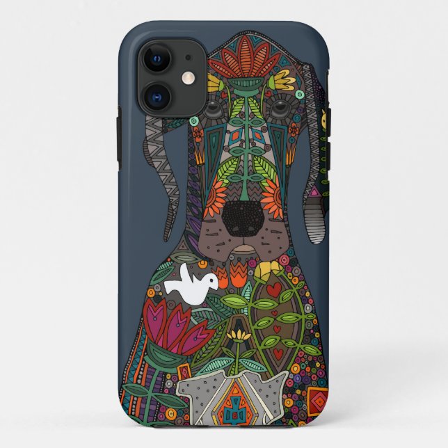 Funda De Case-Mate Para iPhone Gran Dane amor medianoche (Reverso)