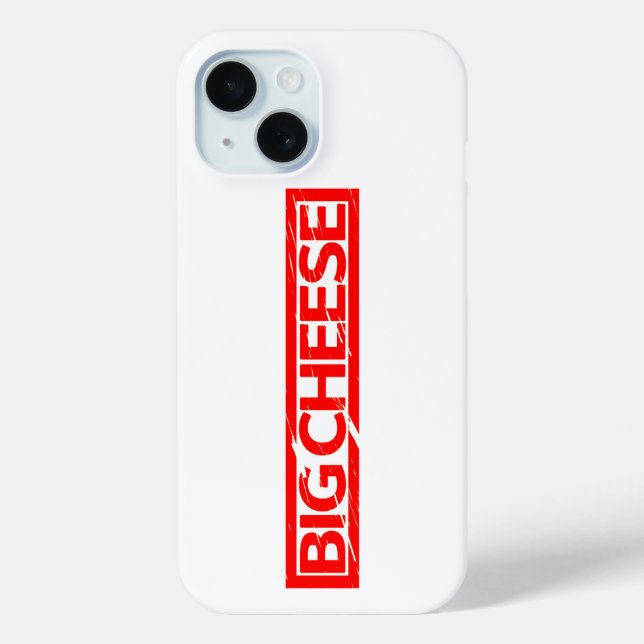 Funda De Case-Mate Para iPhone Gran Estampilla de Queso (Reverso )