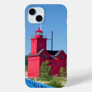 Funda Para iPhone 15 Mini Gran Faro Rojo