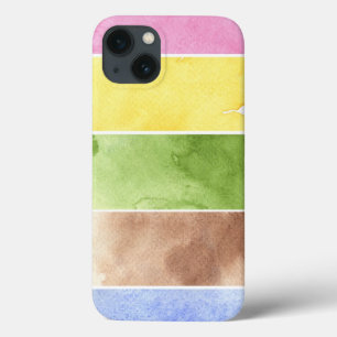 Funda Para iPhone 13 gran fondo de la acuarela - pinturas de la