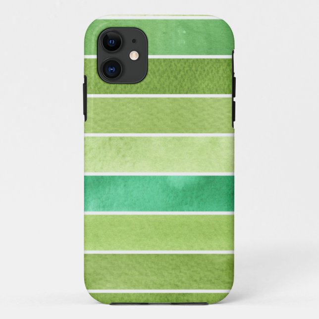 Funda De Case-Mate Para iPhone gran fondo verde de la acuarela - acuarela (Reverso)