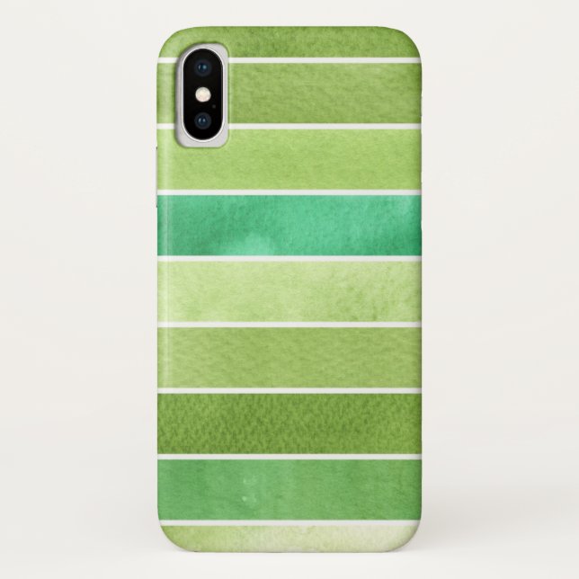 Funda De Case-Mate Para iPhone gran fondo verde de la acuarela - acuarela (Reverso)