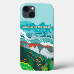 Funda Para iPhone 13 Gran Parque nacional Montañas Smoky Vintage