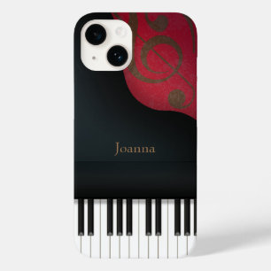 Funda Para iPhone 14 De Case-Mate Gran Piano negro caprichoso personalizado