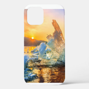 Funda Para iPhone 12 Gran salida de sol ártico de fragmentos de hielo (