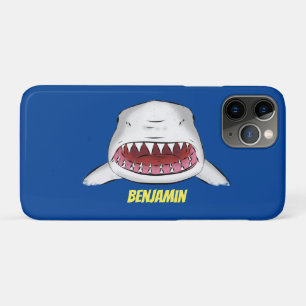 Funda Para iPhone 11 Pro Gran tiburón blanco significa ilustracion personal