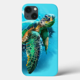 Funda Para iPhone 13 Gran tortuga marina