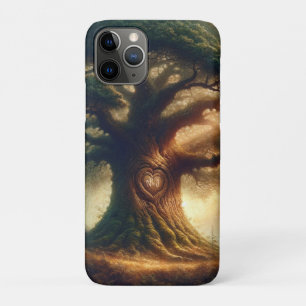 Funda Para iPhone 11 Pro Gran Viejo Roble Encantado Bosque Rústico Boda