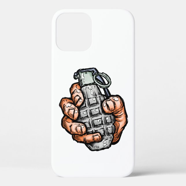 Funda De Case-Mate Para iPhone Granada De Mano Al Estilo De Los Comics (Reverso )