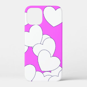 title_seo2 Grandes Corazones Blancos En Asombroso Punto Rosa