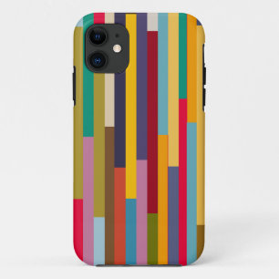 Funda Para iPhone 11 Grandes franjas coloridas