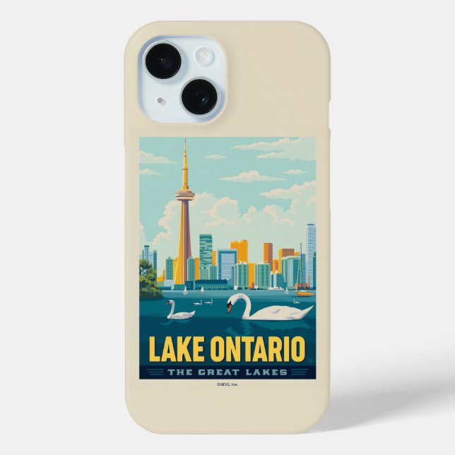 Funda De Case-Mate Para iPhone Grandes Lagos | Lago Ontario (Reverso )