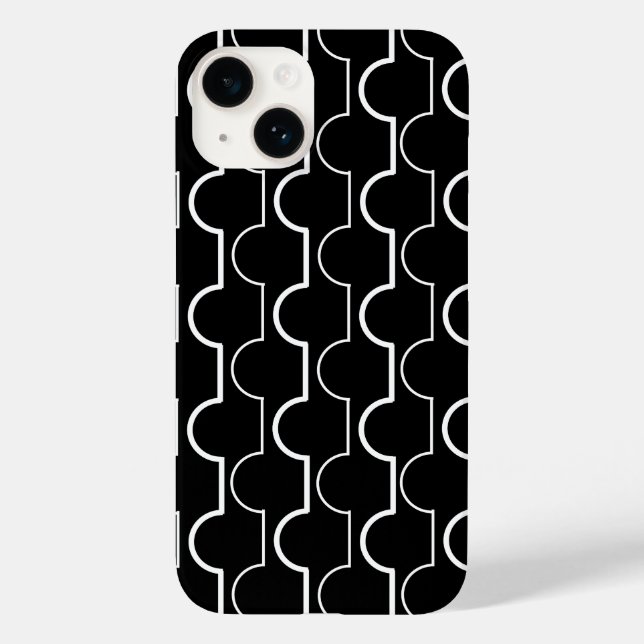 Funda De Case-Mate Para iPhone Grandes Vieiras Negras (Reverso )