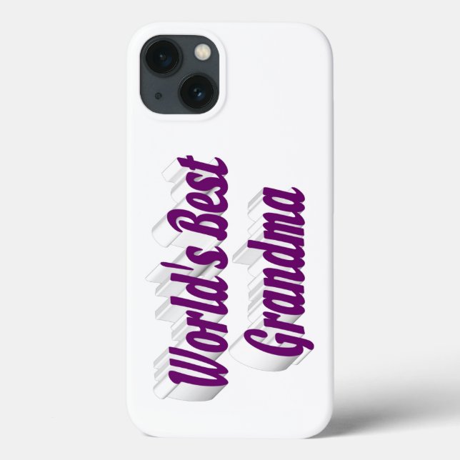 Funda De Case-Mate Para iPhone Grandma purple typography  (Reverso)