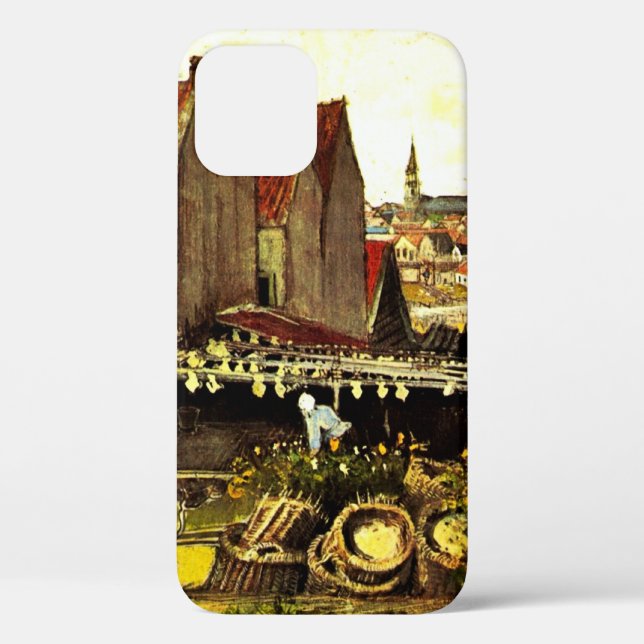 Funda De Case-Mate Para iPhone Granero para secar pescado de Vincent van Gogh (Reverso )