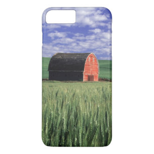 Funda Para iPhone 8 Plus/7 Plus Granero rojo en campo de trigo y cebada en Whitman