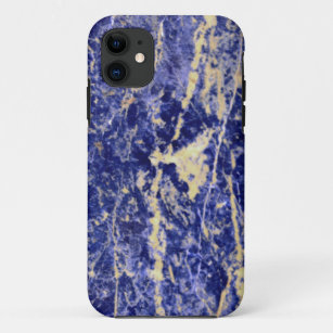Funda Para iPhone 11 Granito azul, mármol azul, piedra azul