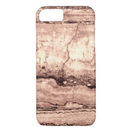 Funda Para iPhone 8/7 Granito naranja de sepia beige marrón moderno quem