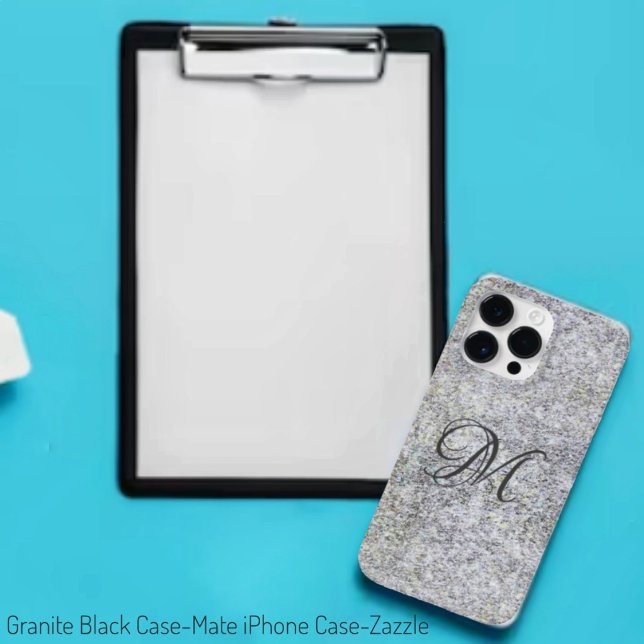 Funda De Case-Mate Para iPhone Granito negro (Subido por el creador)