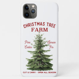 Funda Para iPhone 11 Pro Max Granja de árboles navideños