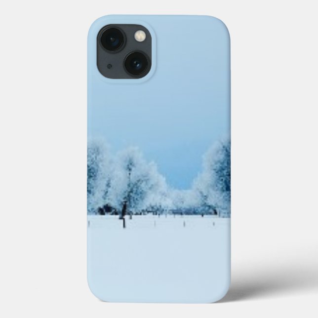Funda De Case-Mate Para iPhone Granja del invierno (Reverso)