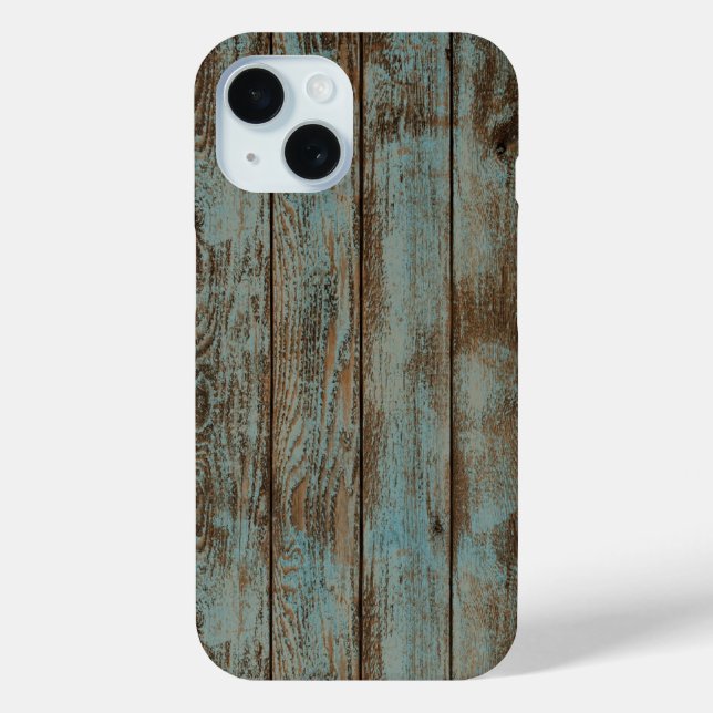 Funda De Case-Mate Para iPhone granja primitiva madera de granero de campo occide (Reverso )