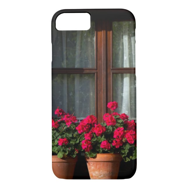 Funda De Case-Mate Para iPhone Granjas de flores en la aldea (Reverso)