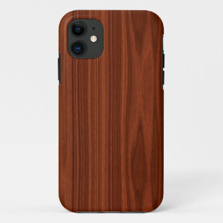 Funda Para iPhone 11 Grano de madera rojizo