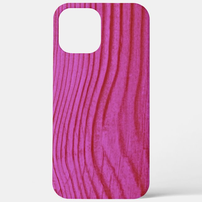 Funda De Case-Mate Para iPhone Grano de madera rosa (Reverso )