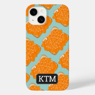 Funda Para iPhone 14 De Case-Mate Granos de lata en tostadas y sus iniciales en