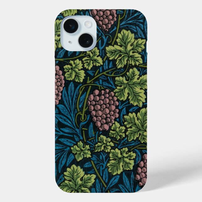 Funda De Case-Mate Para iPhone  Grapevines with clusters of pink grapes  (Reverso )