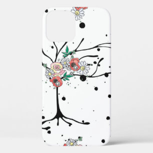 Funda Para iPhone 12 Grasa gráfica de patrón ininterrumpida dibujada a 